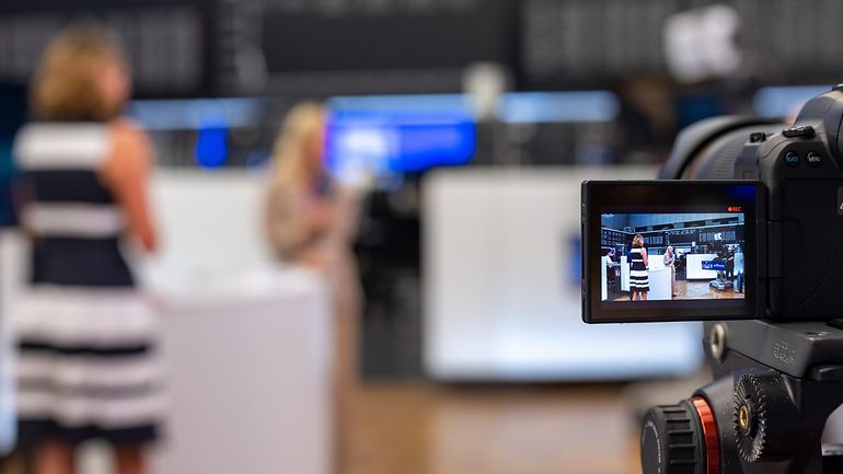 Interview on trading floor